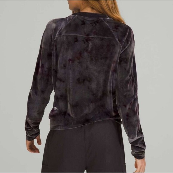 Lululemon Velour Warm Down Crew - Interstellar Dark Grey Multi - Picture 2 of 9